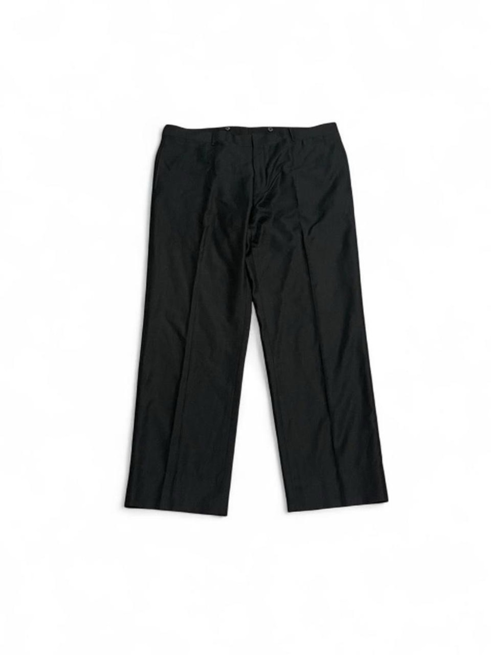 Polo Ralph Lauren Men 40x32 Black Preston Virgin Wool Xtrafine Dress Pants Italy